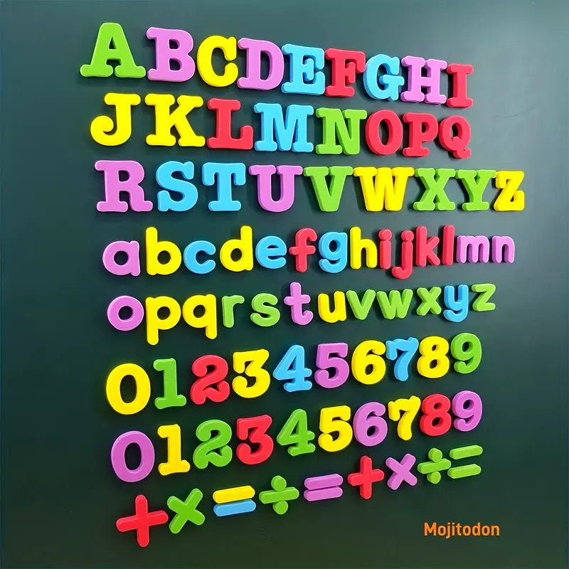 Hard Foam Magnetic Refrigerator Magnets for Learning - 79pcs set